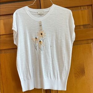 NWT LOFT white knit Sweater